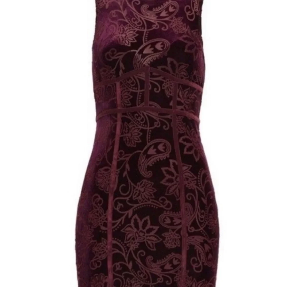 Free People Maroon Velvet Mini Dress - Picture 5 of 6